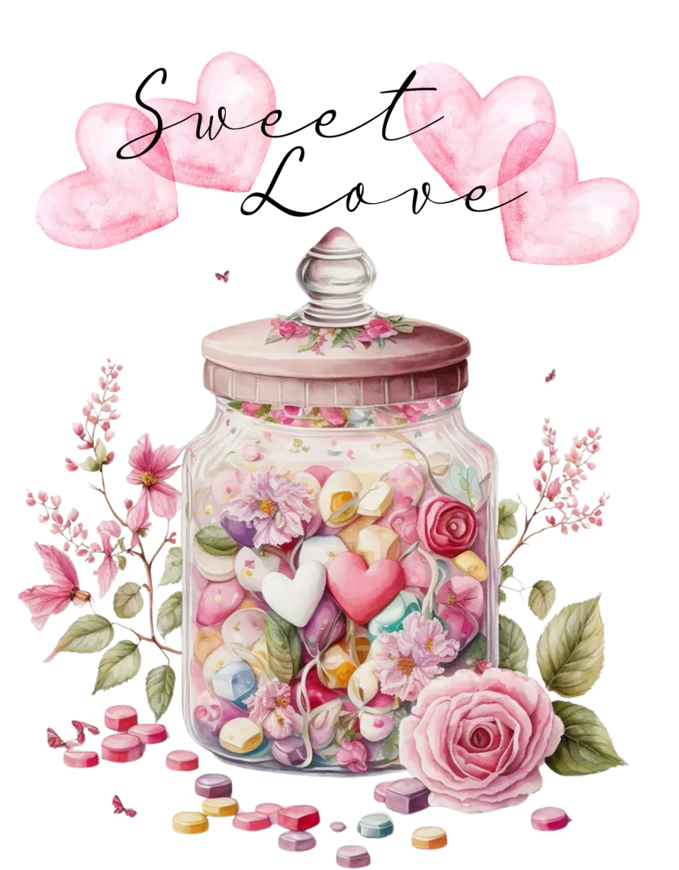 Avery Lane Gifts Sweet Love Heart slikglas valentin