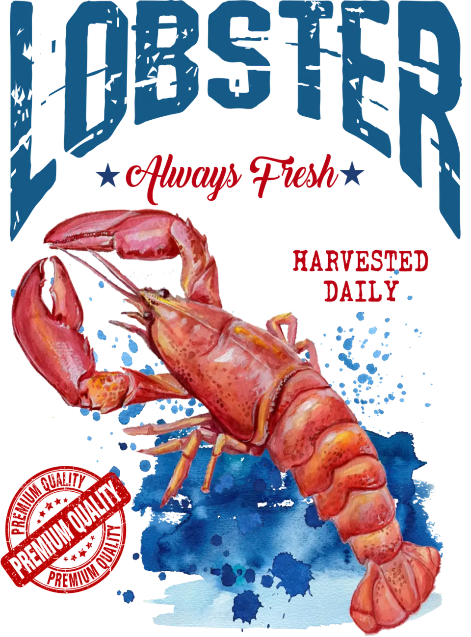 Avery Lane Always Fresh Lobster Maine kystskilt