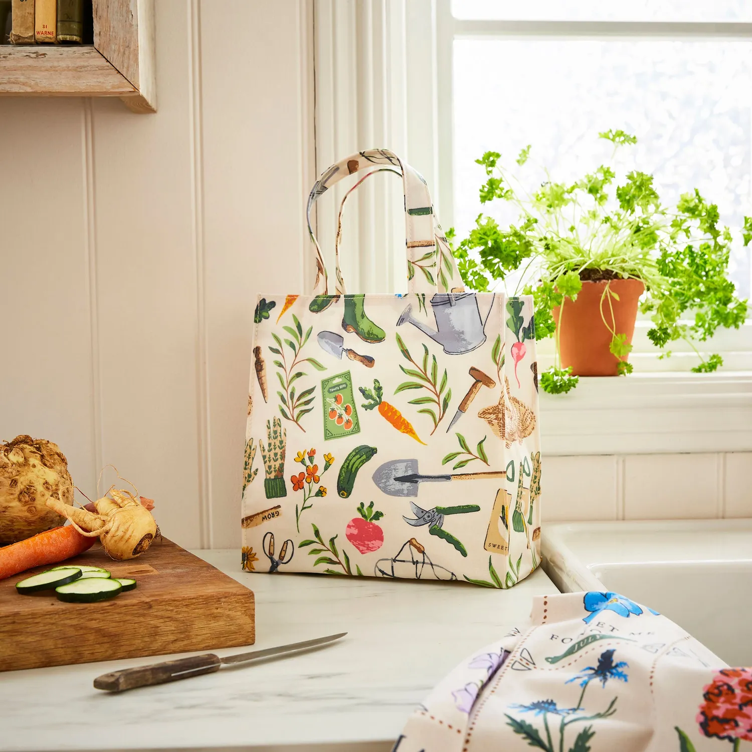 Ulster Weavers Time to Grow shopper lille grøn PVC