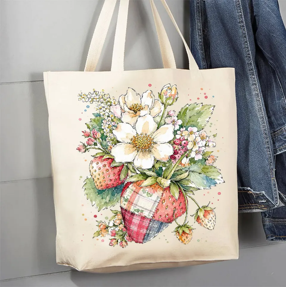Avery Lane Gifts Strawberry mulepose canvas 40x38 cm