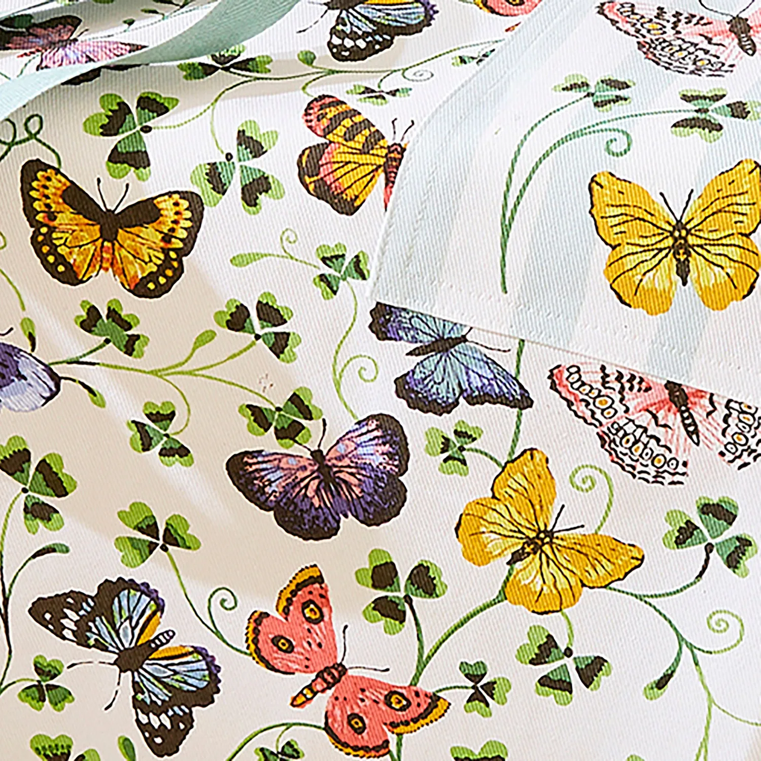 Ulster Weavers Butterfly Grove forklæde blå bomuld lomme