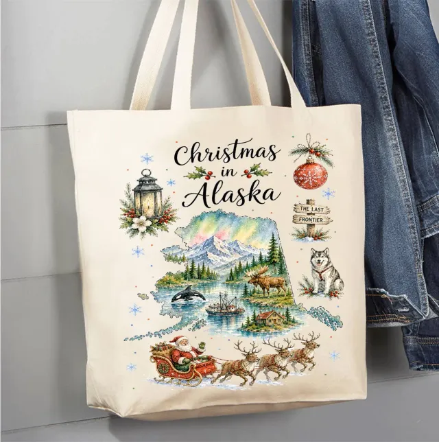 Avery Lane Gifts Alaska Christmas mulepose statskort