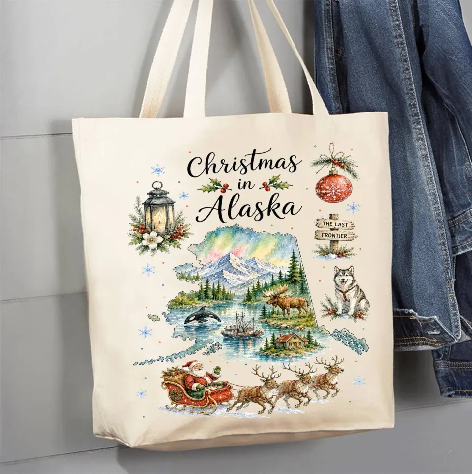 Avery Lane Gifts Alaska Christmas mulepose statskort