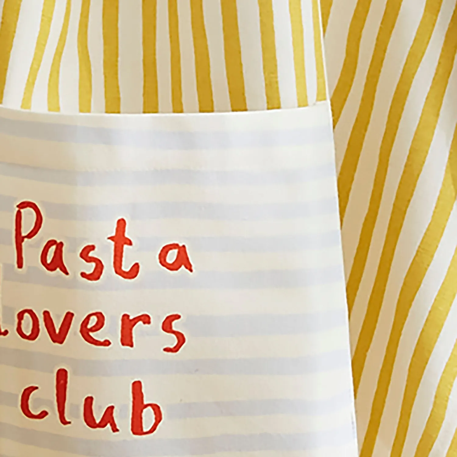 Ulster Weavers Pasta Lovers forklæde gul 100% bomuld