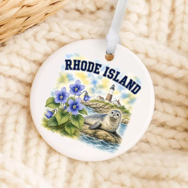 Avery Lane Gifts Rhode Island State Bird julepynt 7,6 cm porcelæn