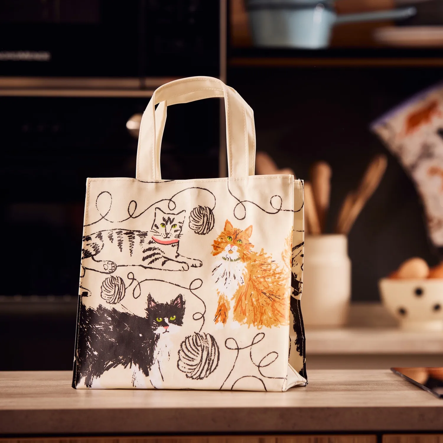 Ulster Weavers Feline Friends pvc-taske small grå