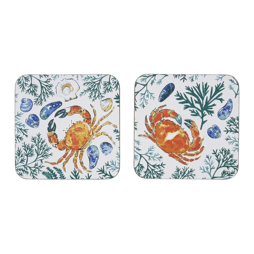 Ulster Weavers Shellfish bordskånere 4-pak grøn
