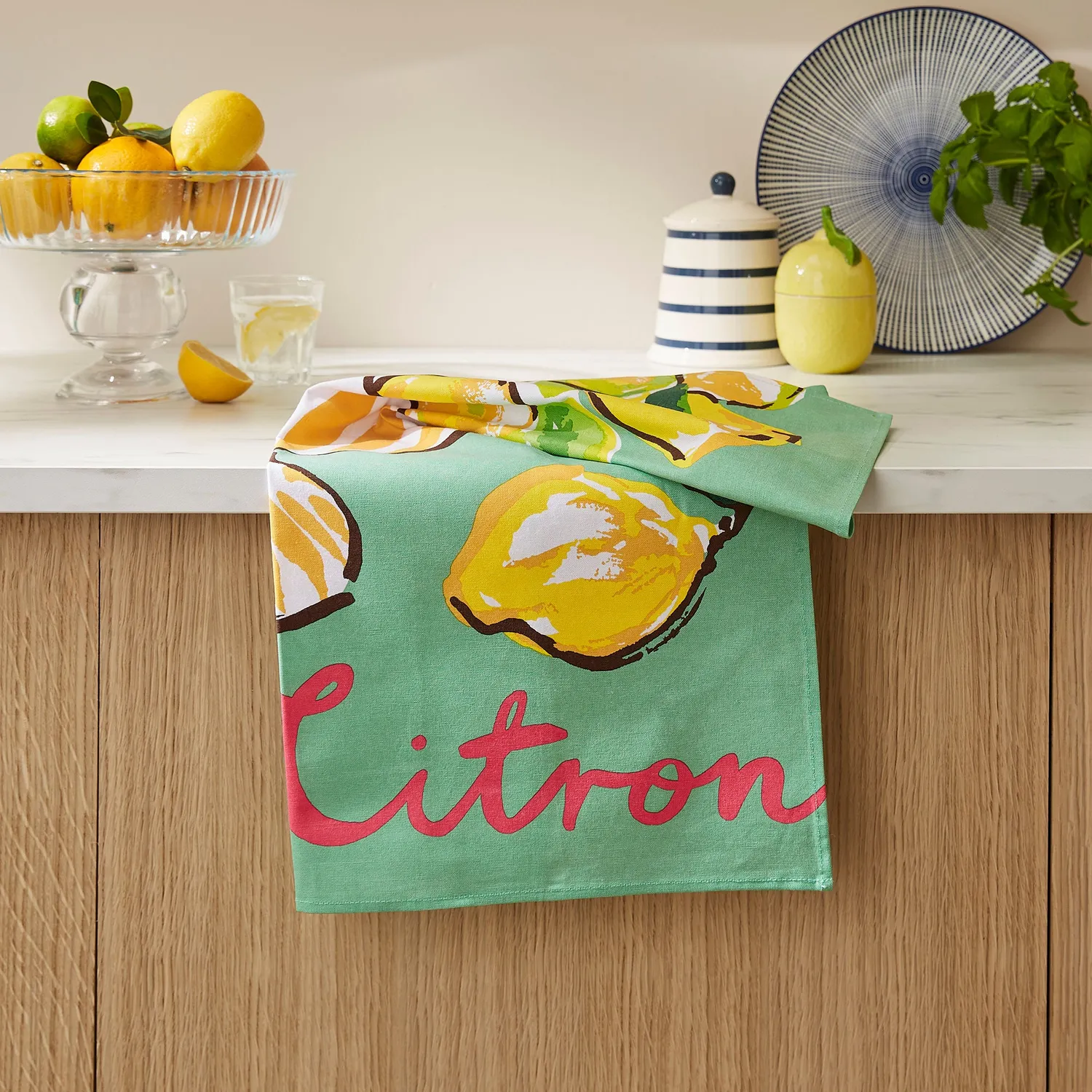 Ulster Weavers Summer Fruits viskestykke grøn bomuld
