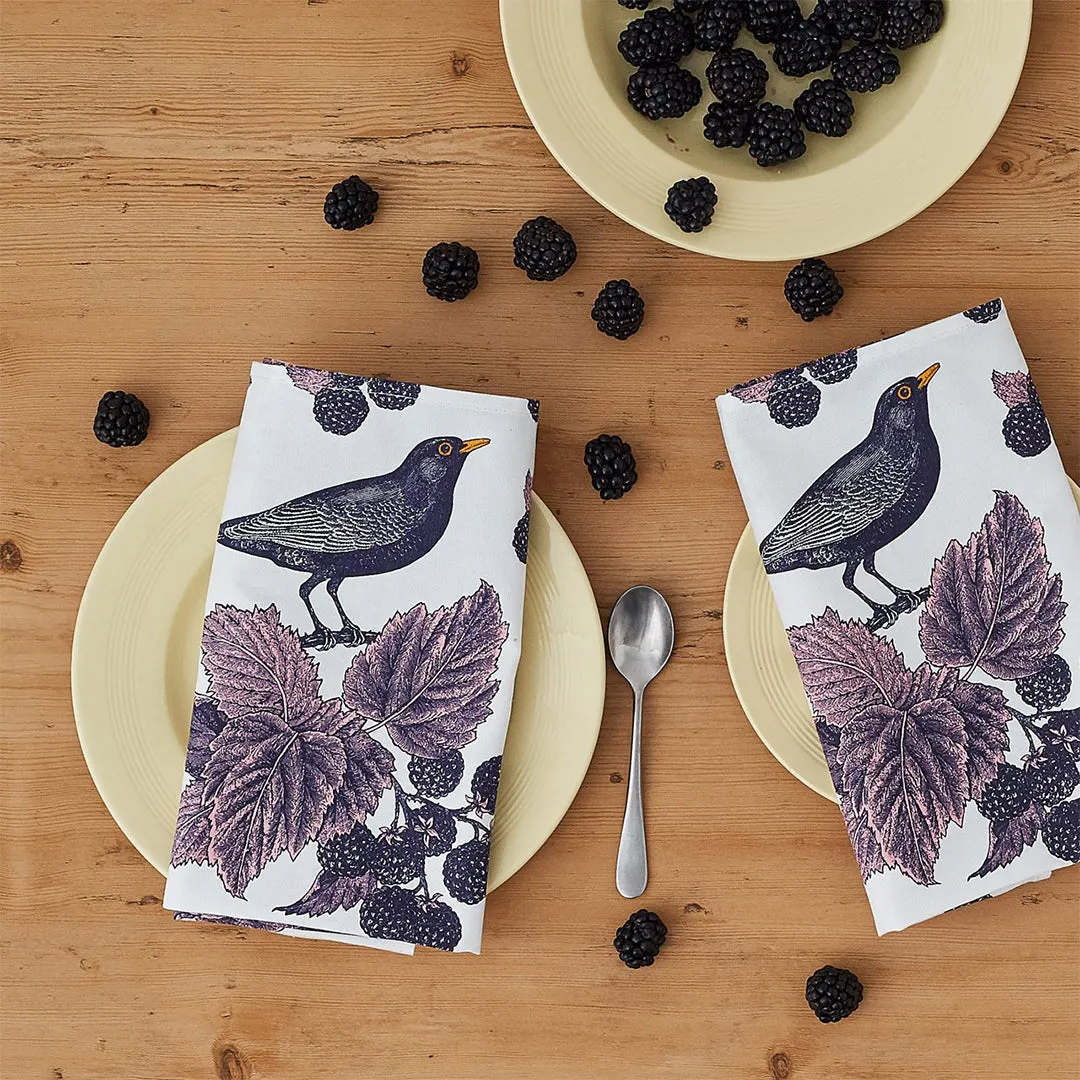 Thornback & Peel Blackbird & Bramble Single serviet 45x45