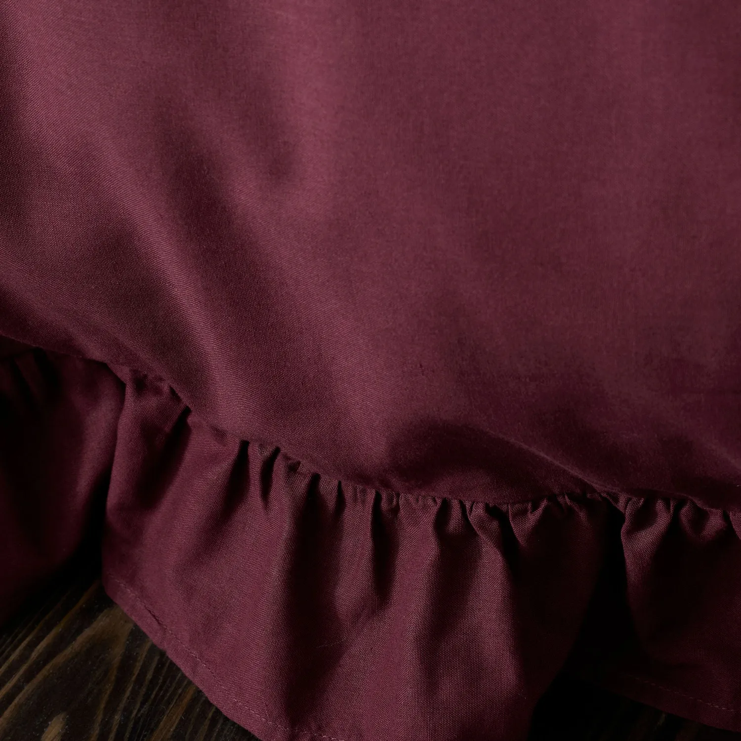 Ulster Weavers Cassia Frill sengetøjssæt bomuld berry