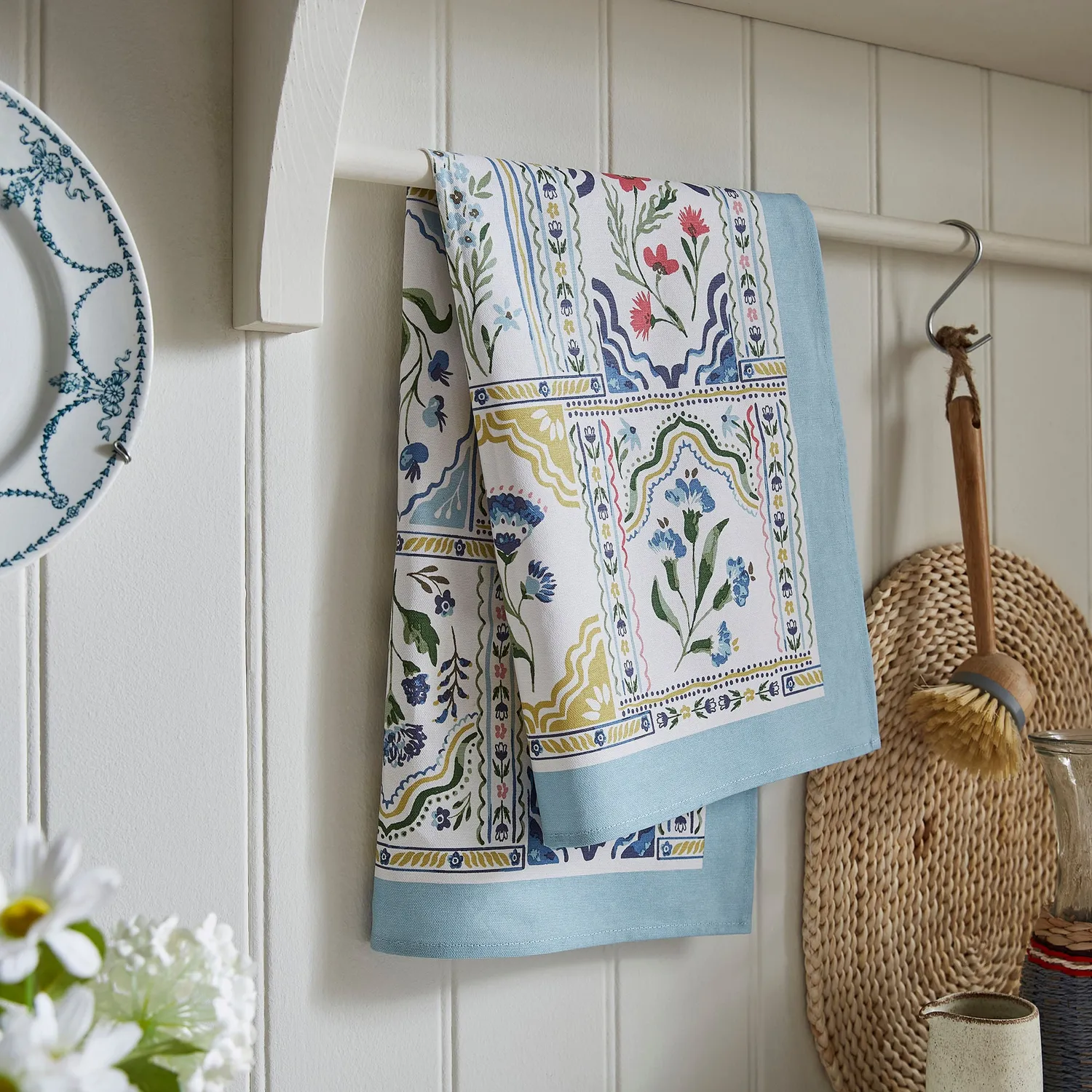 Ulster Weavers Boho Floral viskestykke flerfarvet 74x48 cm