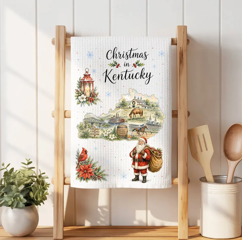 Avery Lane Gifts Christmas in Kentucky karklud 41x36 cm