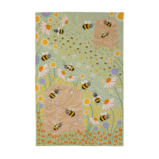Ulster Weavers Bees viskestykke multicolour bomuld bier