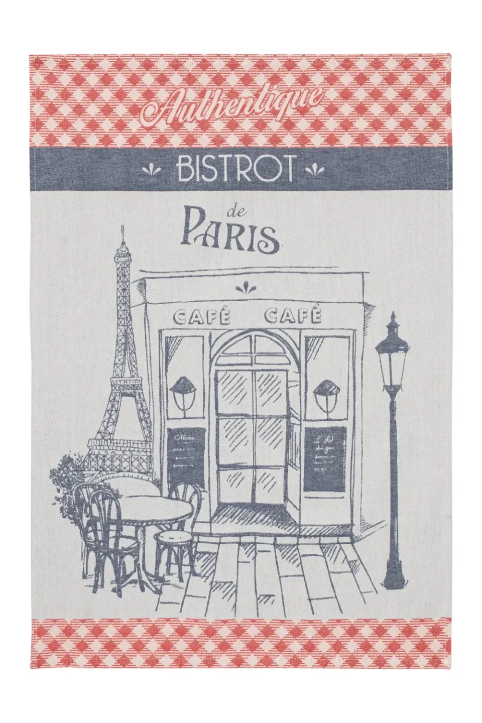 Coucke Authentic Bistro viskestykke grå 50x75 cm bomuld