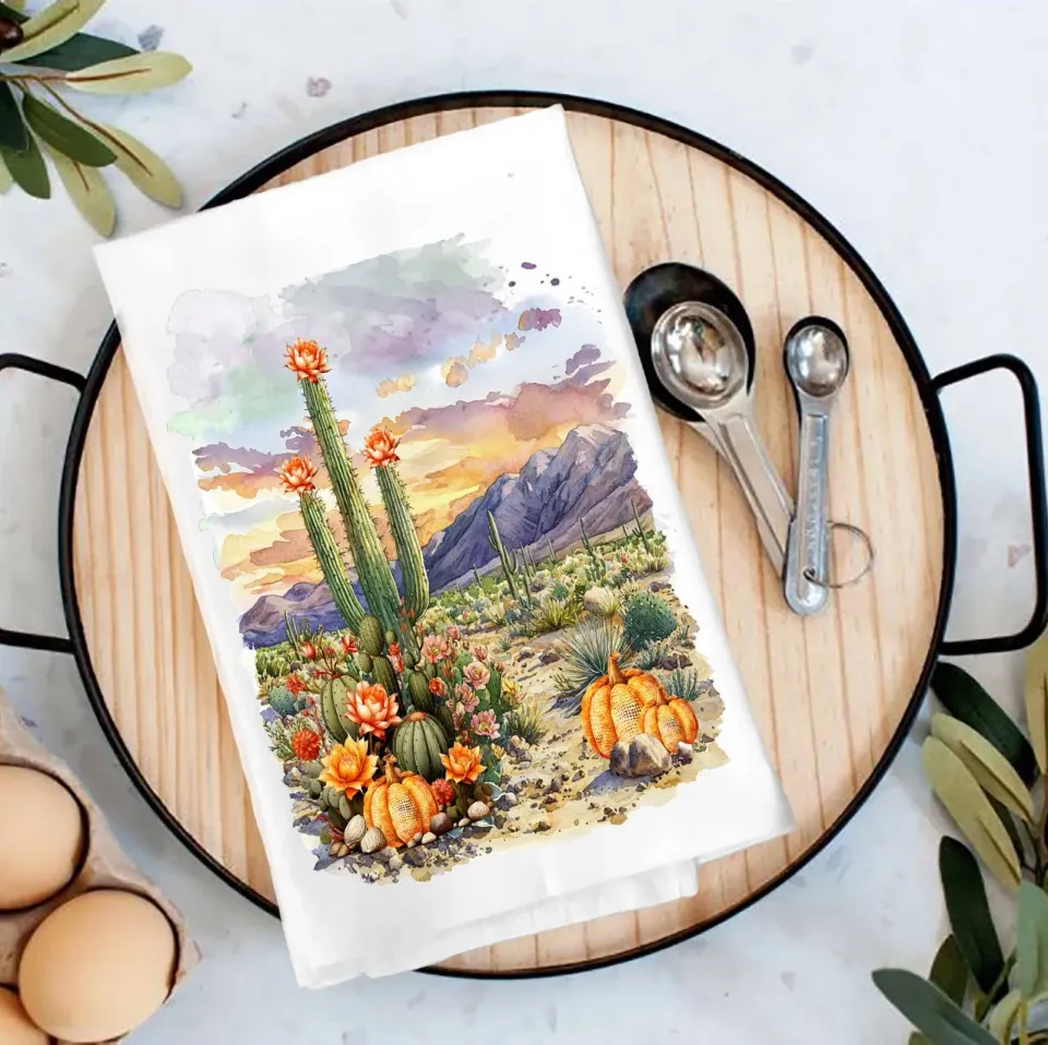 Avery Lane Gifts Fall Pumpkin viskestykke bomuld 69x69 cm