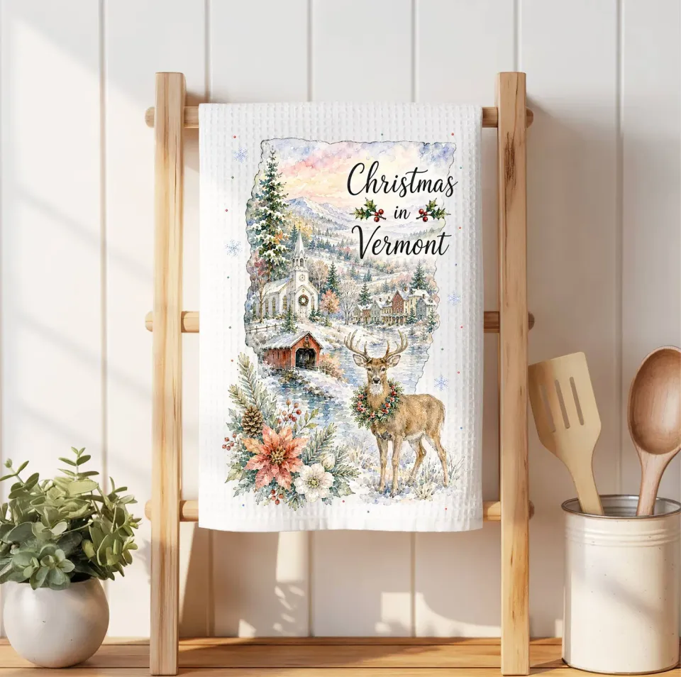 Avery Lane Gifts Christmas in Vermont viskestykke microfiber 41x36 cm