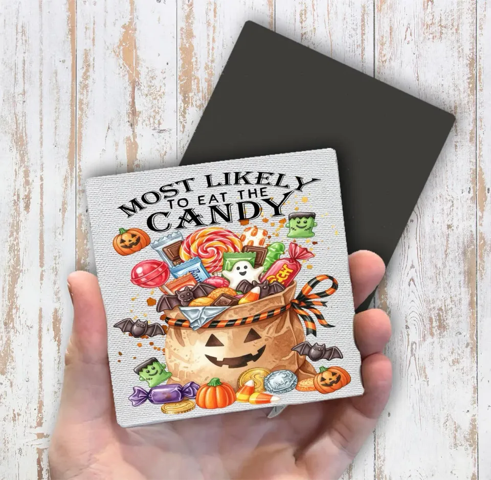 Avery Lane Gifts Halloween magnet canvas 10 cm