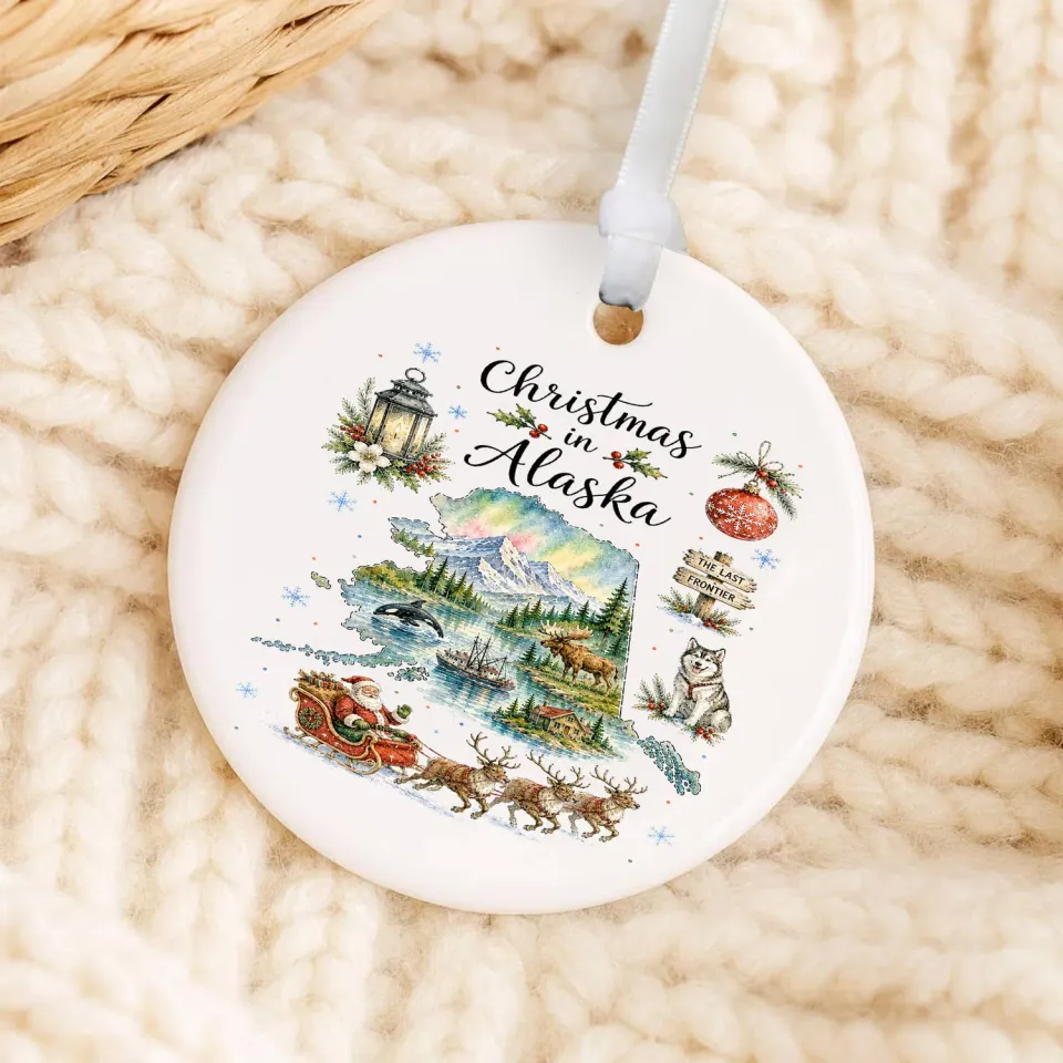Avery Lane Gifts Christmas in Alaska julekugle 7,6 cm