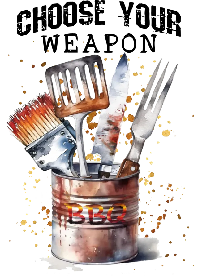 Avery Lane Gifts BBQ T-shirt Choose Weapon