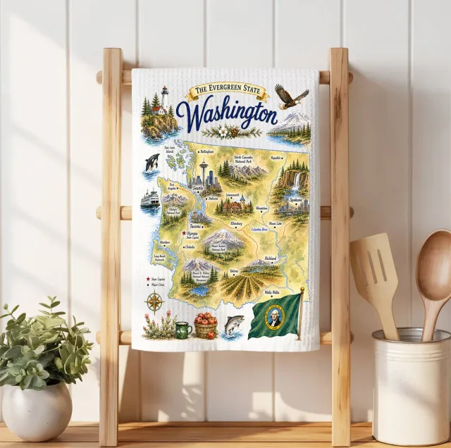 Avery Lane Washington viskestykke vaffel microfiber 41x36 cm