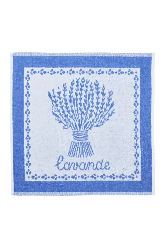 Coucke Lavender håndklæde 50x50 cm blå bomuld