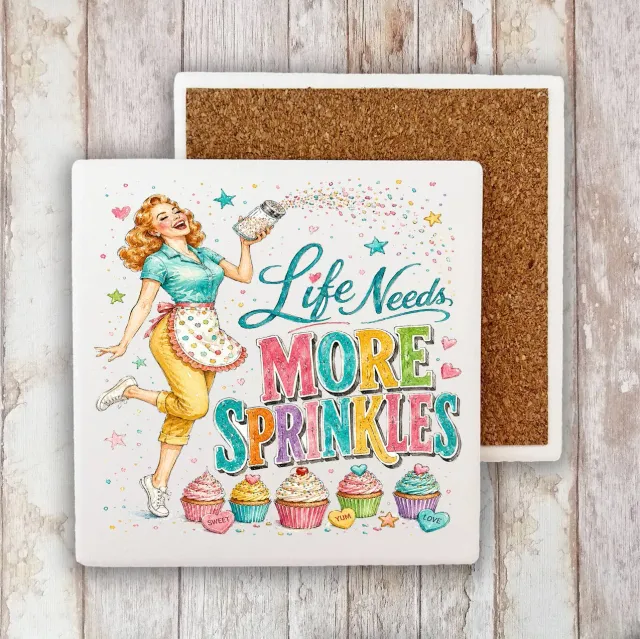 Avery Lane Gifts Life Needs More Sprinkles bordskåner 10cm