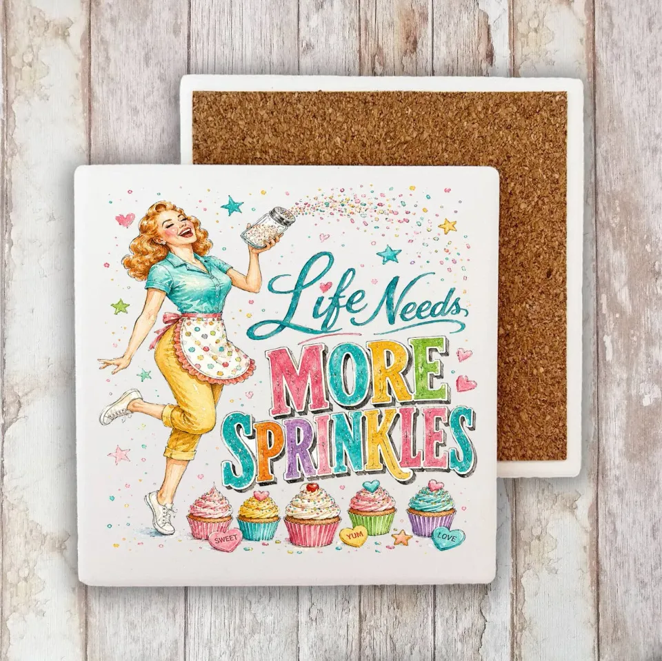 Avery Lane Gifts Life Needs More Sprinkles bordskåner 10cm
