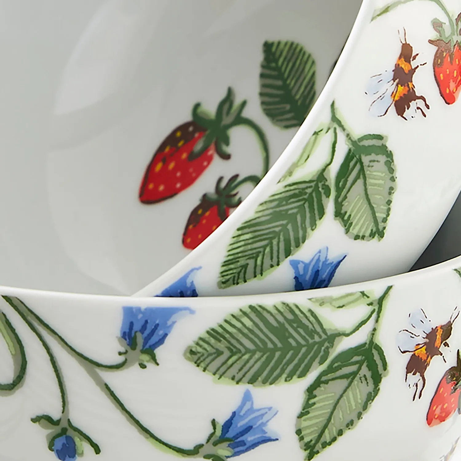 Ulster Weavers Strawberry Patch skål grøn porcelæn