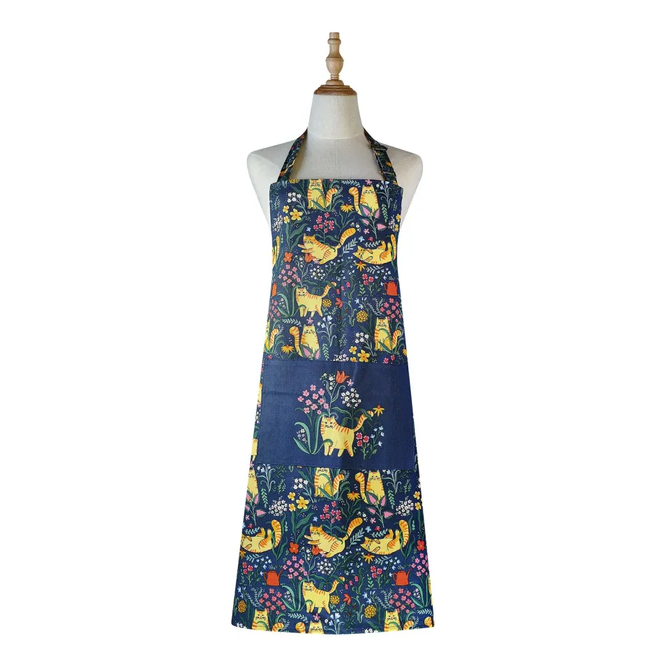 Ulster Weavers Marmalade Meadow forklæde navy bomuld