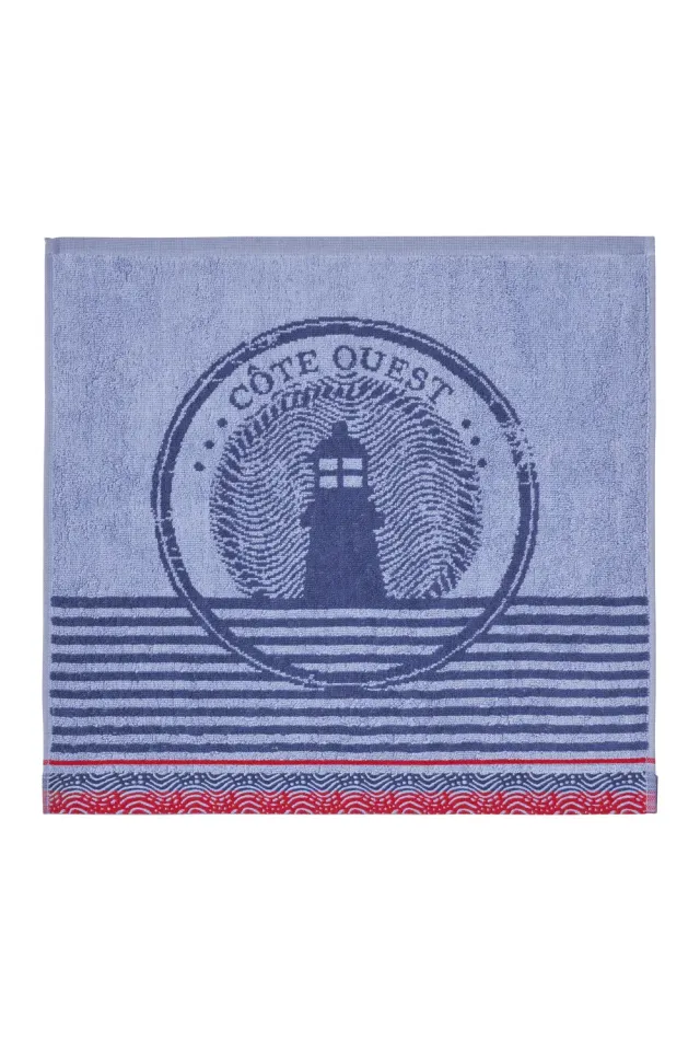 Coucke Lighthouse håndklæde 50x50 cm blå frotté