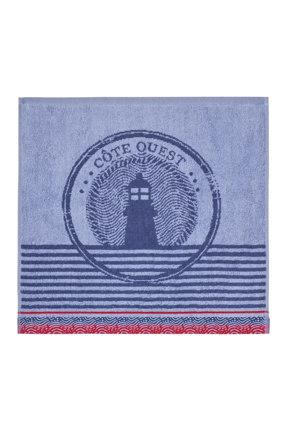 Coucke Lighthouse håndklæde 50x50 cm blå frotté