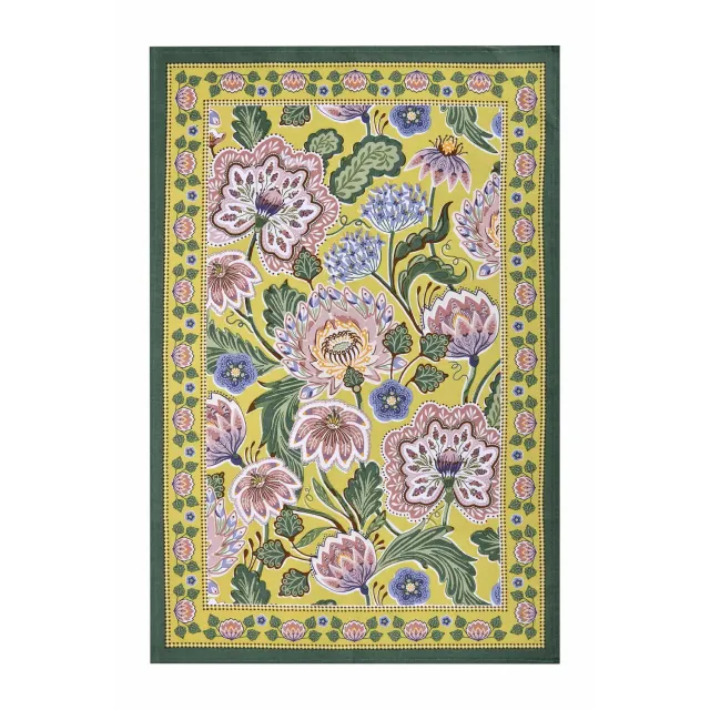 Ulster Weavers Emmeline viskestykke grøn bomuld 74 cm