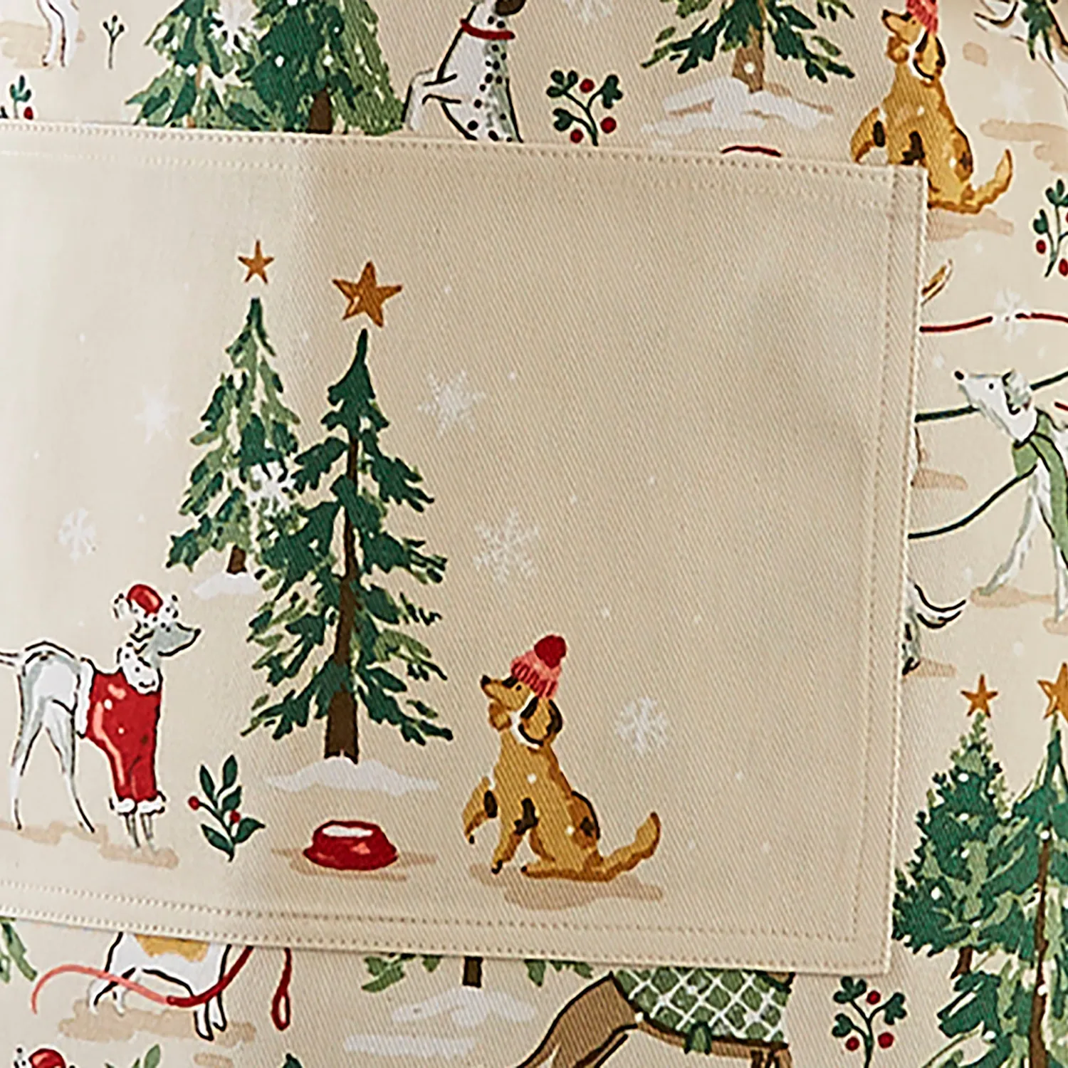 Ulster Weavers Winter Walkies forklæde beige bomuld