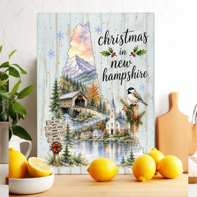 Avery Lane Gifts Christmas in New Hampshire skærebræt 28x38