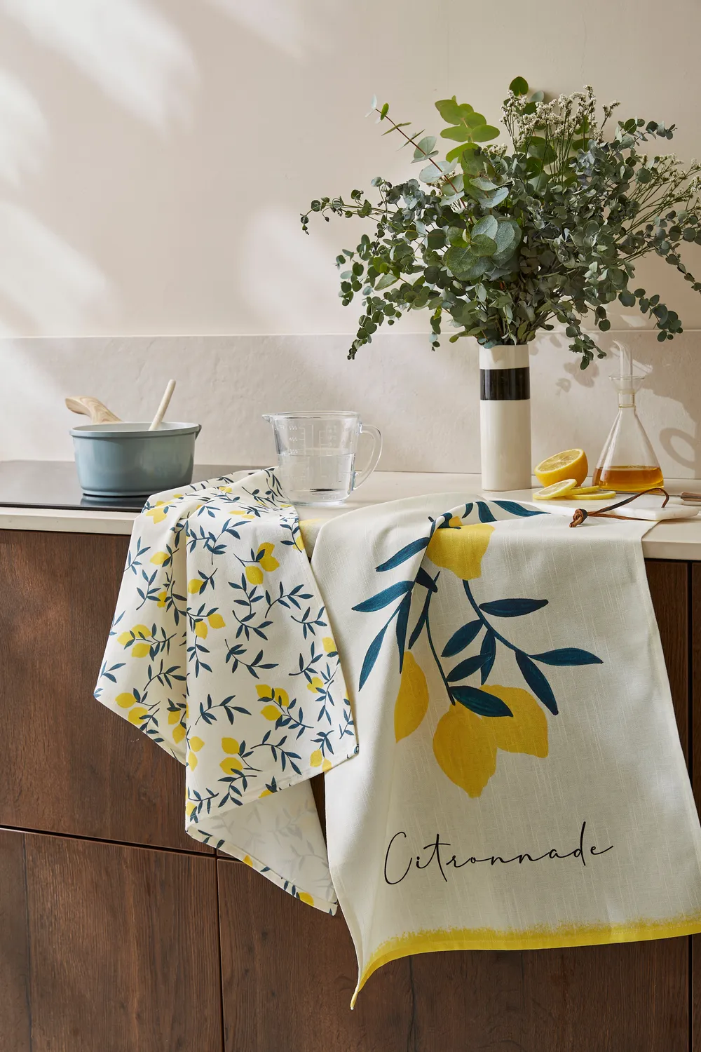 Coucke Lemonade viskestykke hvid 50x75 cm bomuld-hør