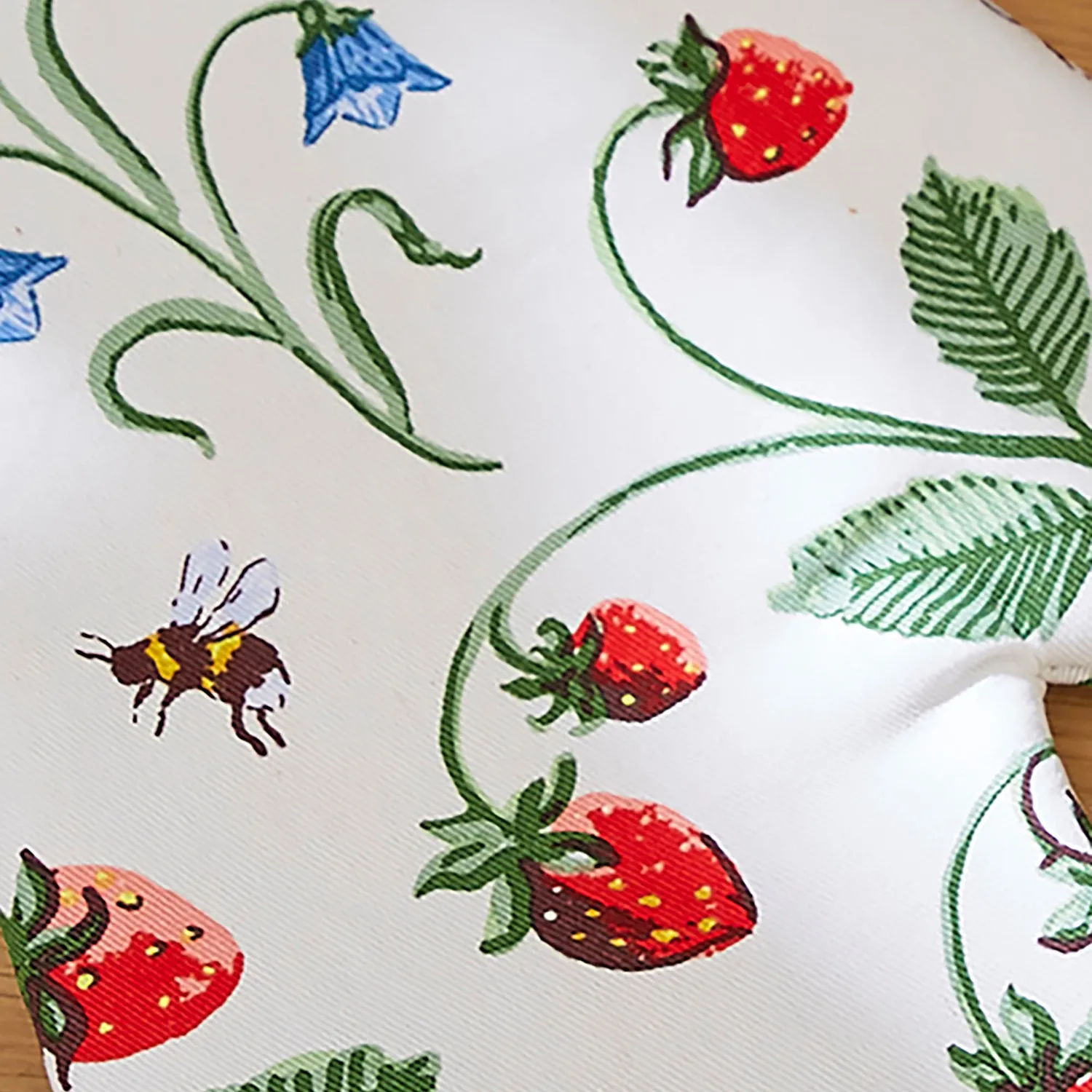 Ulster Weavers Strawberry Patch ovnhandske grøn bomuld