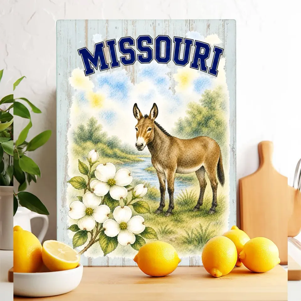 Avery Lane Gifts Missouri skærebræt i glas 28x38 cm varmebestandigt