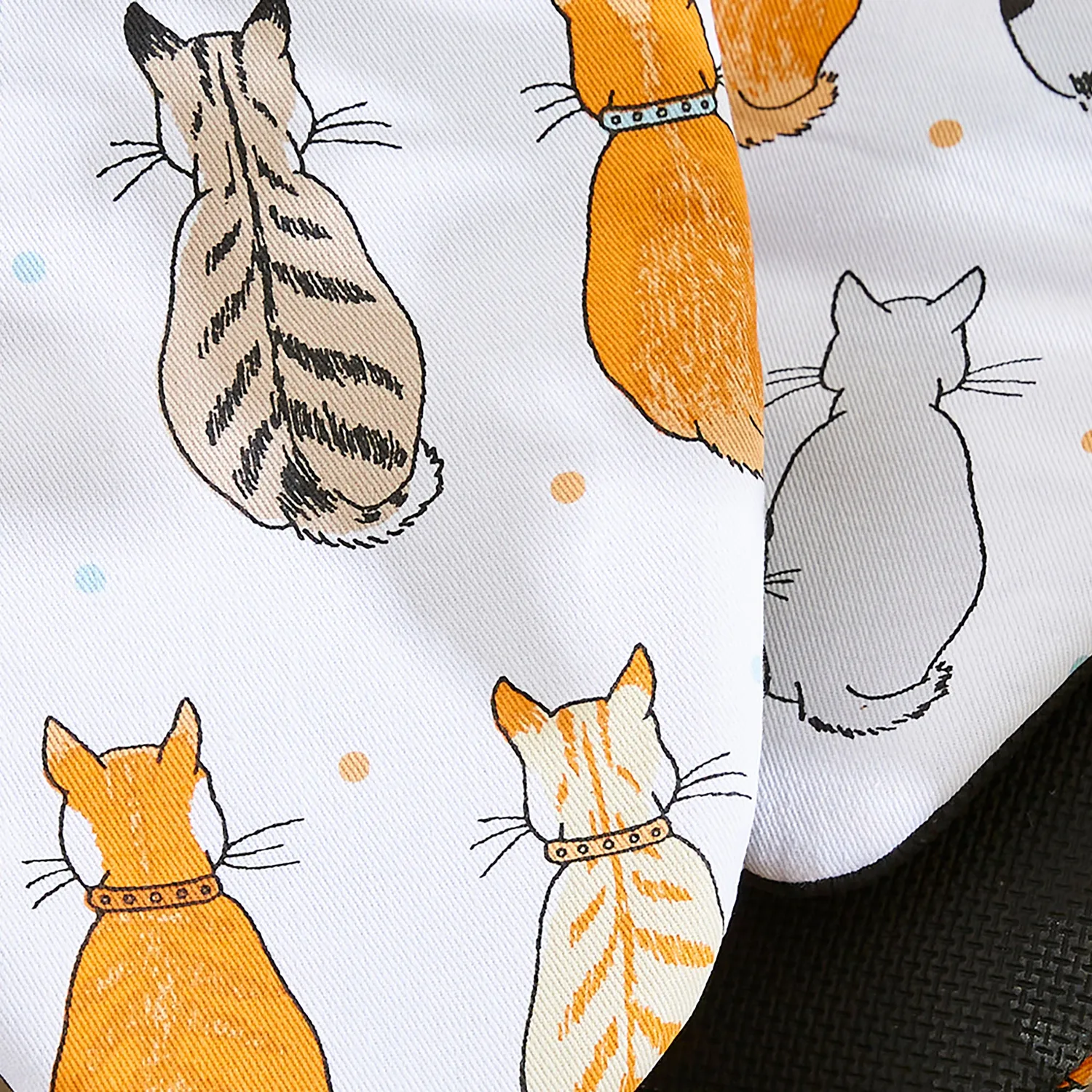 Ulster Weavers Cats in Waiting ovnhandsker 2-pak orange bomuld