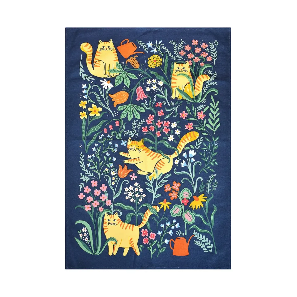 Ulster Weavers Marmalade Meadow viskestykke navy 74x48 bomuld