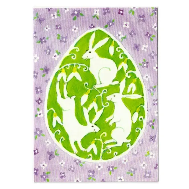 AspEgren Easter Bunnies postkort 11x16 cm 2 stk papir