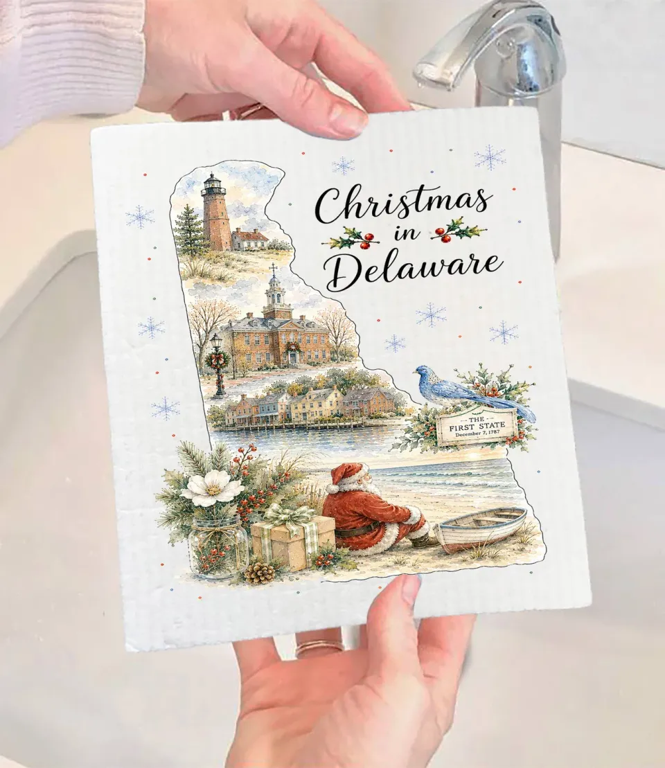 Avery Lane Christmas Delaware karklud svensk 17x20 julemotiv