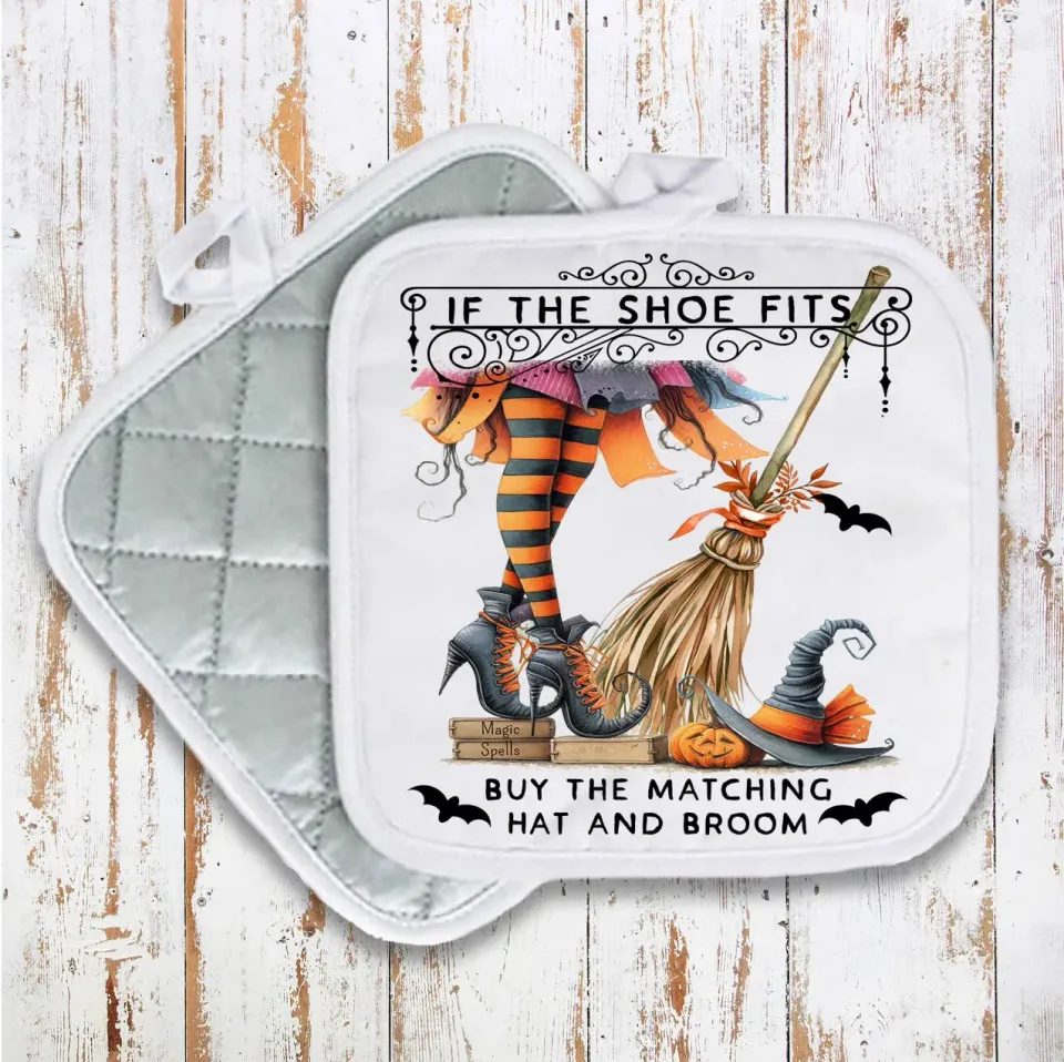 Avery Lane Gifts Halloween Witch grydelap quiltet 20x20