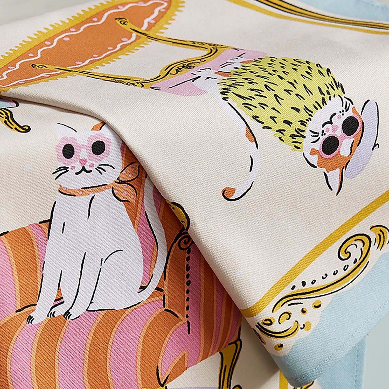 Ulster Weavers Cool Cats viskestykke multifarvet bomuld