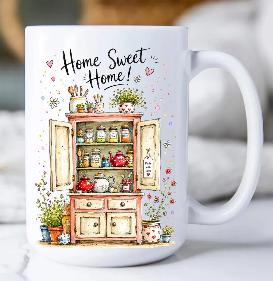 Avery Lane Gifts Country Cabinet Home Sweet Home krus keramik 443 ml