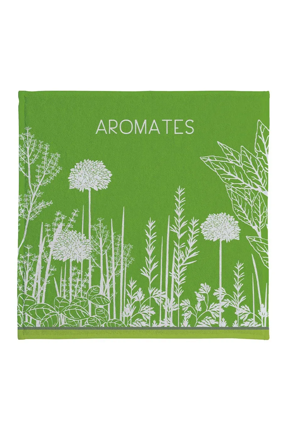 Coucke Garden Herbs haandklæde groen 50x50 cm frotté