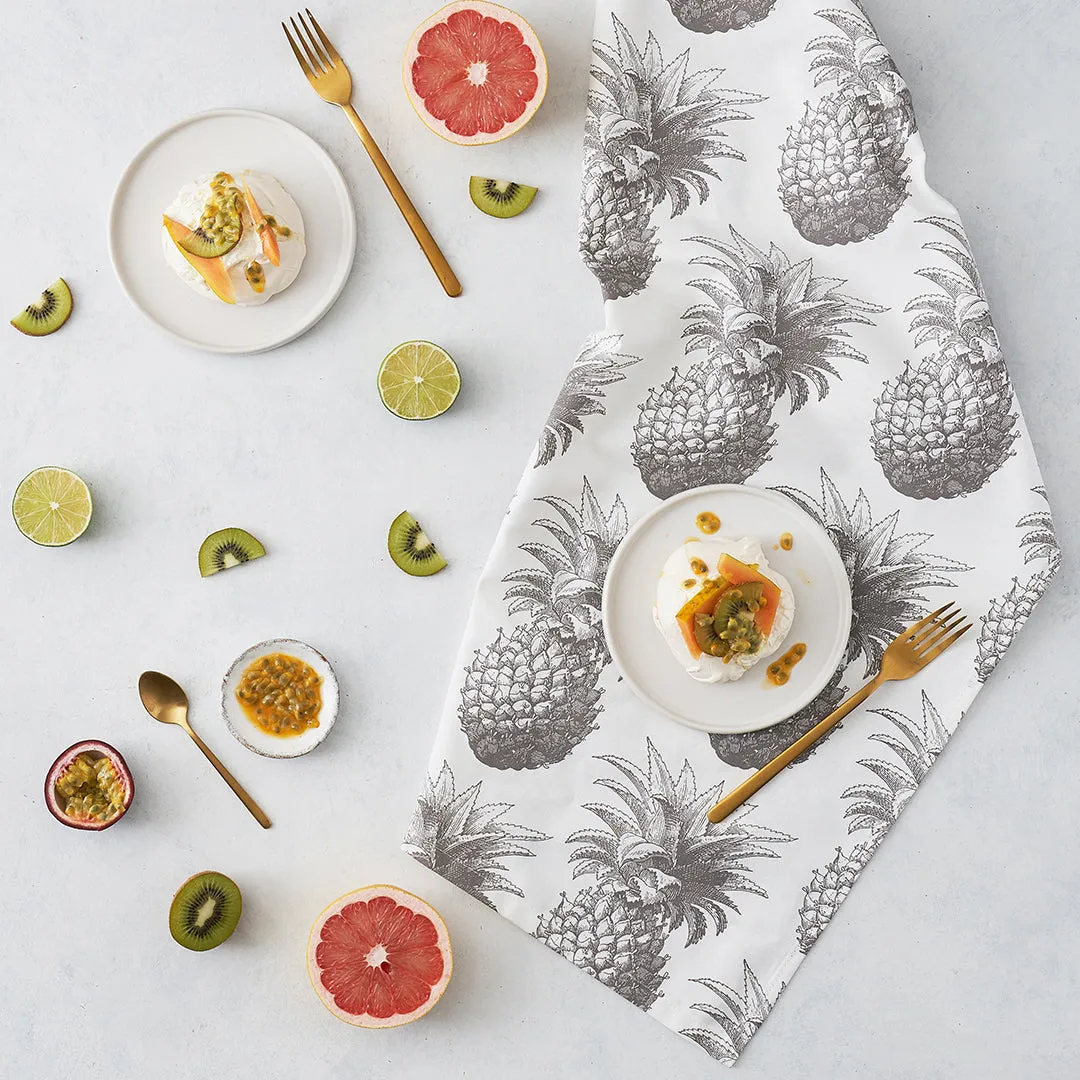 Thornback & Peel Pineapple serviet 45x45 grå bomuld