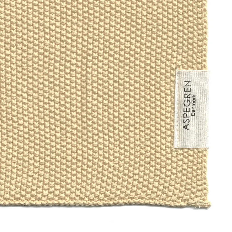 AspEgren Solid Golden Straw karklude 25x25 cm 2 stk strikkede