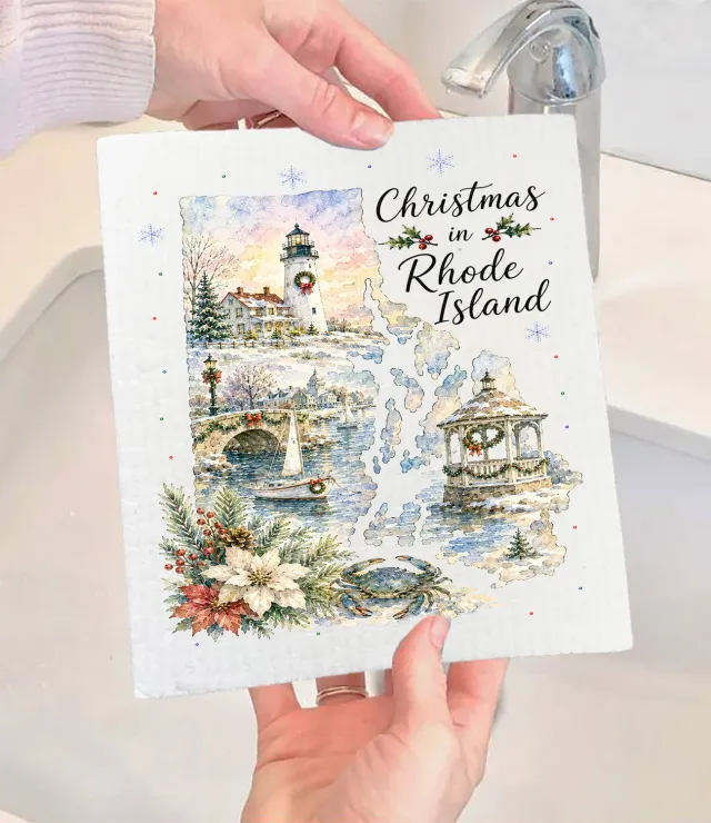 Avery Lane Gifts Christmas Rhode Island svensk karklud 17x20 cm genanvendelig