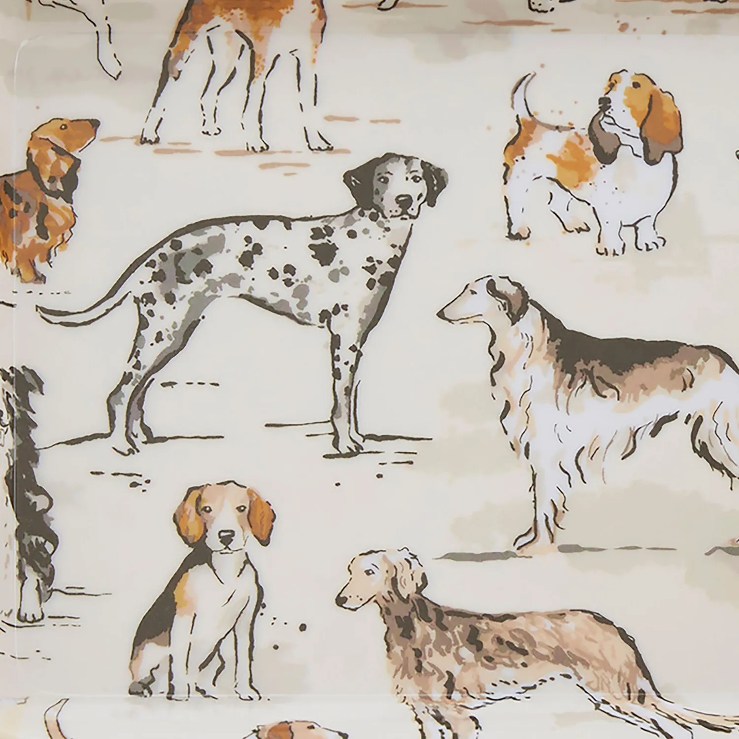 Ulster Weavers Country Dogs bakke 21x14 cm brun hund