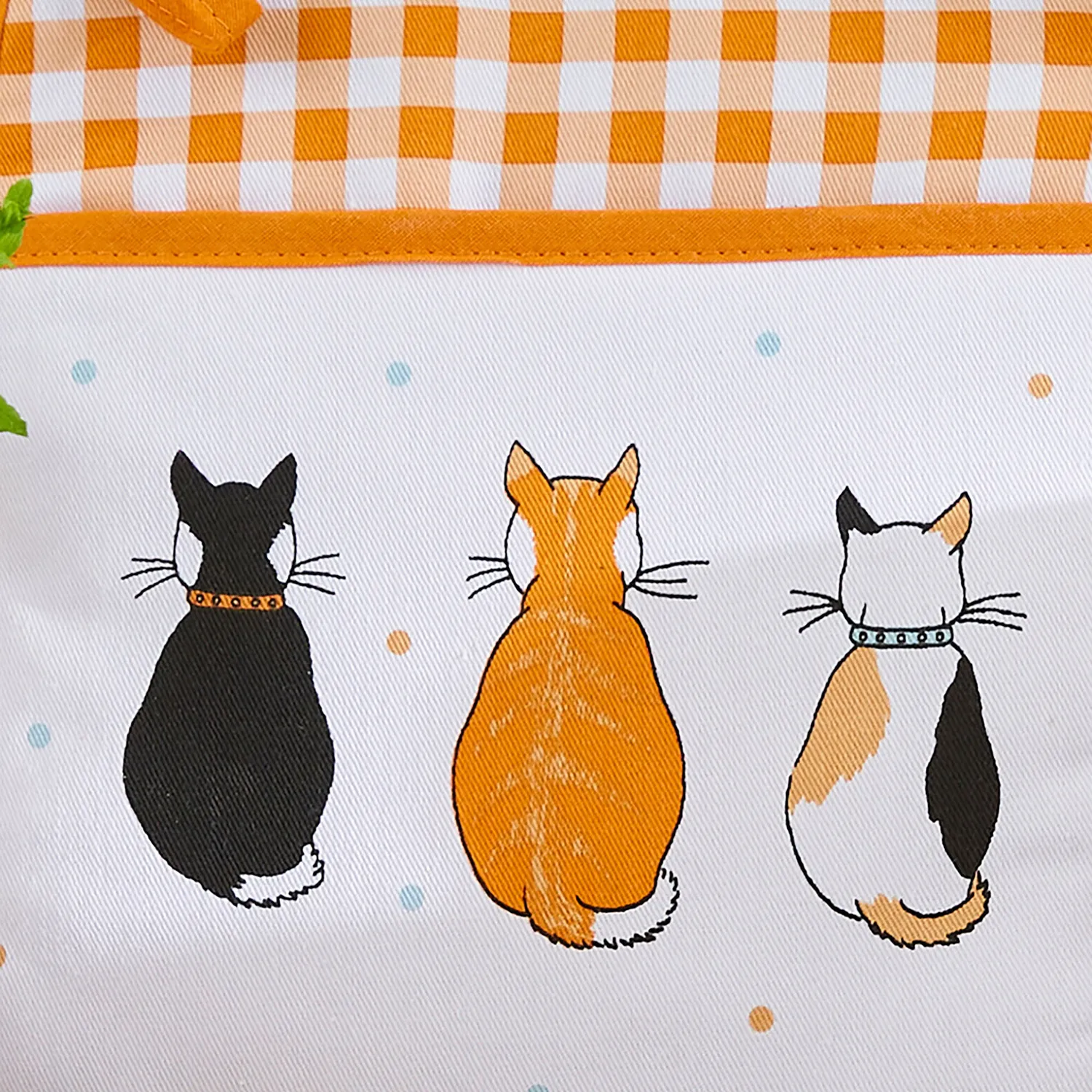 Ulster Weavers Cats in Waiting grydelap orange bomuld